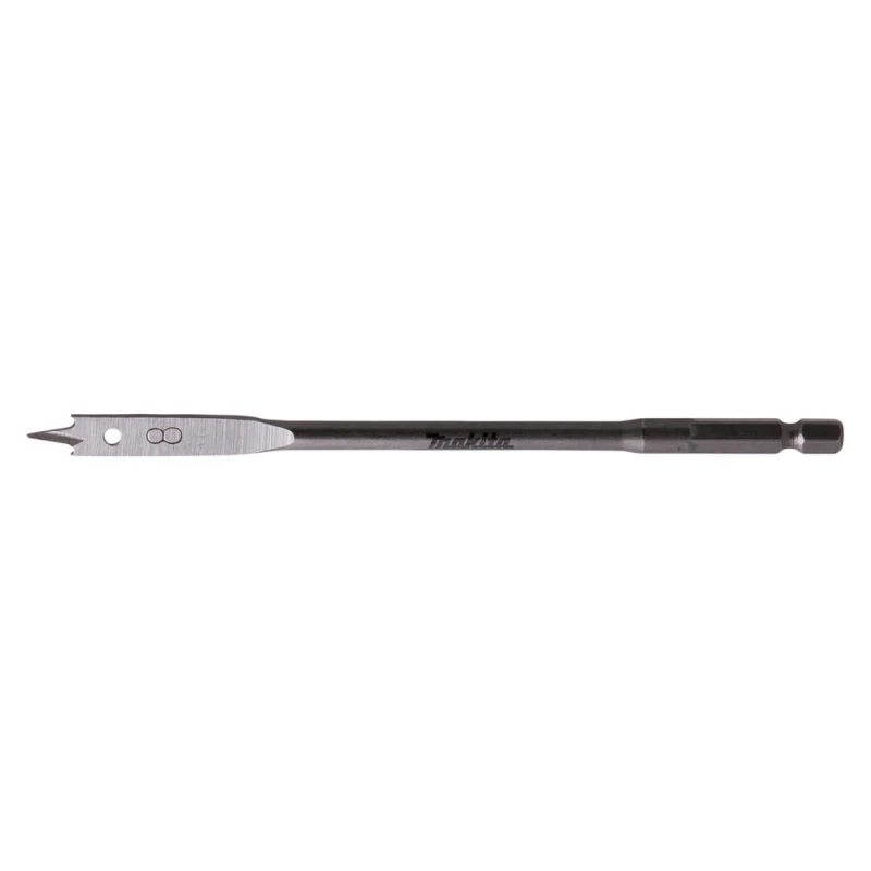 Image of Makita 1/4" Hex Shank Flat Wood Drill Bit E-17170 Diameter: 8mm