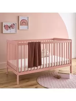 Image of CuddleCo Nola Cot Bed - Soft Blush Pink, One Colour