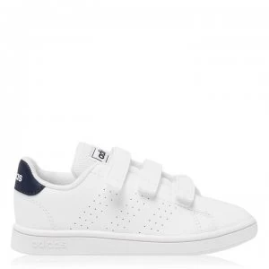 image of adidas Advantage C Junior Boys Trainers - White/Navy