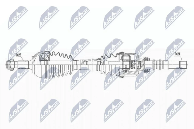 Image of NTY Drive shaft NTY NPW-PE-065