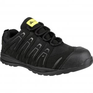 image of Amblers Safety FS40C Safety Trainers Black Size 10.5