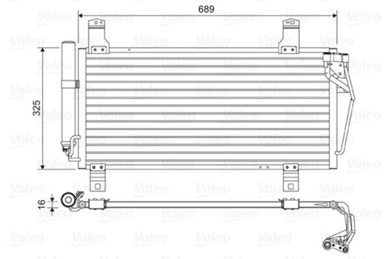 Image of Air conditioning condenser VALEO 814456