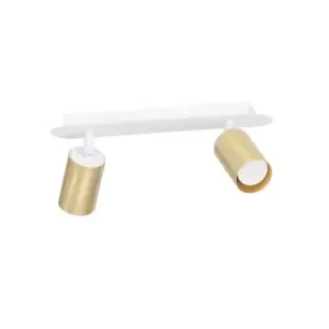 Image of Zen White Twin Ceiling Spotlight 2x GU10