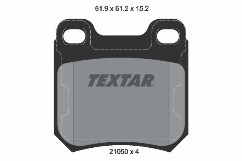 Image of Brake pad set TEXTAR 2105002