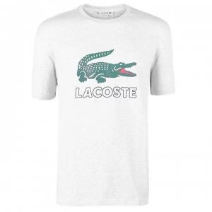 Image of Lacoste Logo Tee - Argent Chine