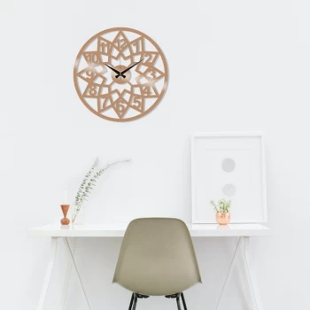 Image of Metal Wall Clock 20 - Copper Copper Decorative Metal Wall Clock