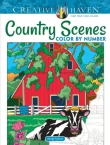 Image of Creative Haven Country Scenes Color by Number