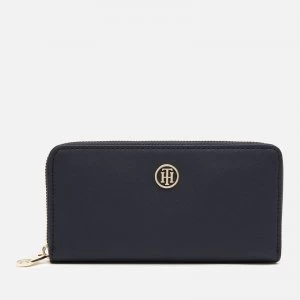 image of Tommy Hilfiger Womens Honey Large Zip Wallet - Navy