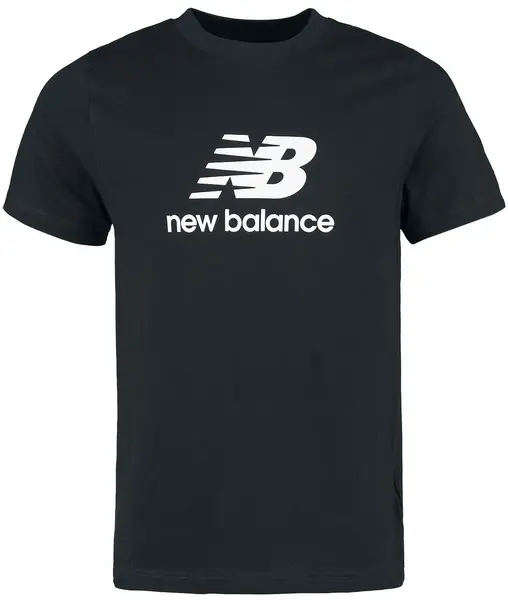 Image of New Balance Stacked Logo T-Shirt T-Shirt Black XXL Men