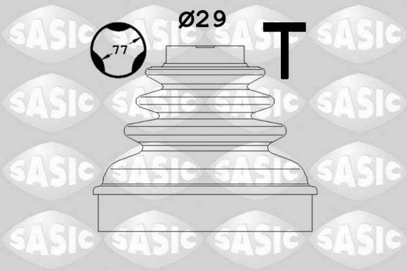 Image of CV boot kit, drive shaft SASIC 1900022