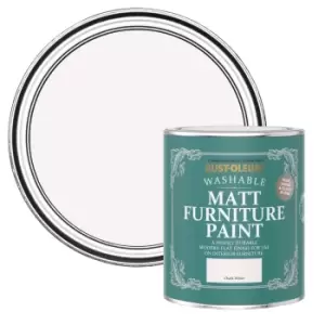 Image of Rust-Oleum Chalk White Matt Furniture Paint, 750Ml