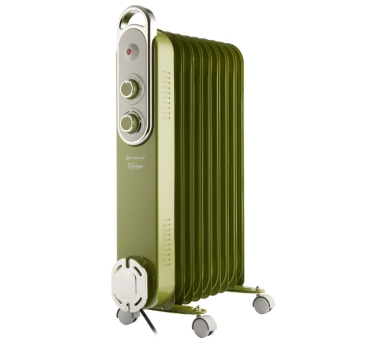 Image of HAMILTON BEACH Vintage REDB14KGRE Portable Oil-Filled Radiator - Sage Green 5060916371668
