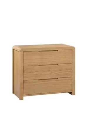 image of Julian Bowen Curve 3 Drawer Chest