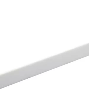 Image of 34mm Glacier White Matt Round edge Earthstone Breakfast bar L1.8m D970mm