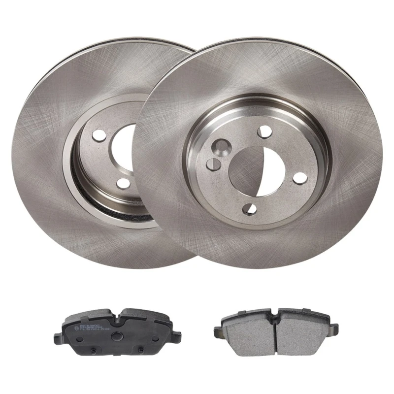 Image of RIDEX 3405B3108 Brake disc and pads set Front Axle, Brake Disc Type: Vented, prepared for wear warning indicator Brake Set,disc brakes (3405)