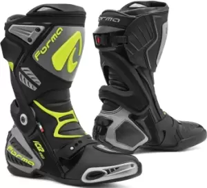 Image of Forma Ice Pro Motorcycle Boots, black-yellow, Size 42, black-yellow, Size 42