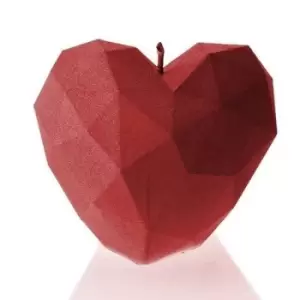 Image of Heart Low Poly Candle &ndash; Red