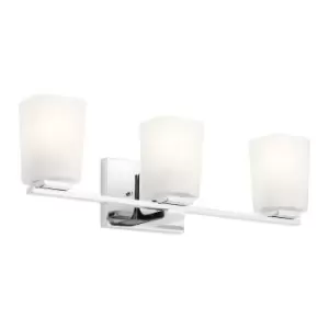 Image of Kichler Roehm Bathroom Wall Lamp Polished Chrome, IP44