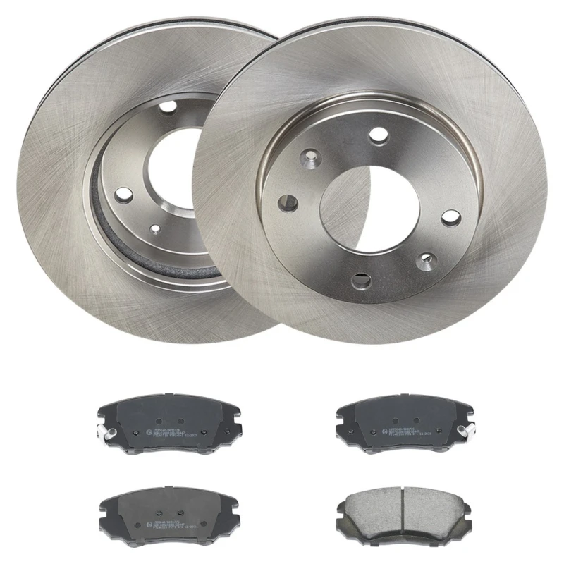 Image of RIDEX 3405B3274 Brake disc and pads set Front Axle, Brake Disc Type: Vented, with acoustic wear warning Brake Set,disc brakes (3405)