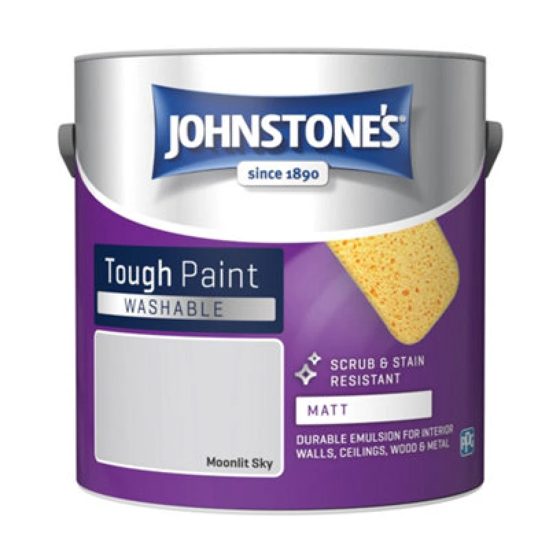 Image of Johnstone's Washable Matt Tough Paint Moonlit Sky - 2.5L