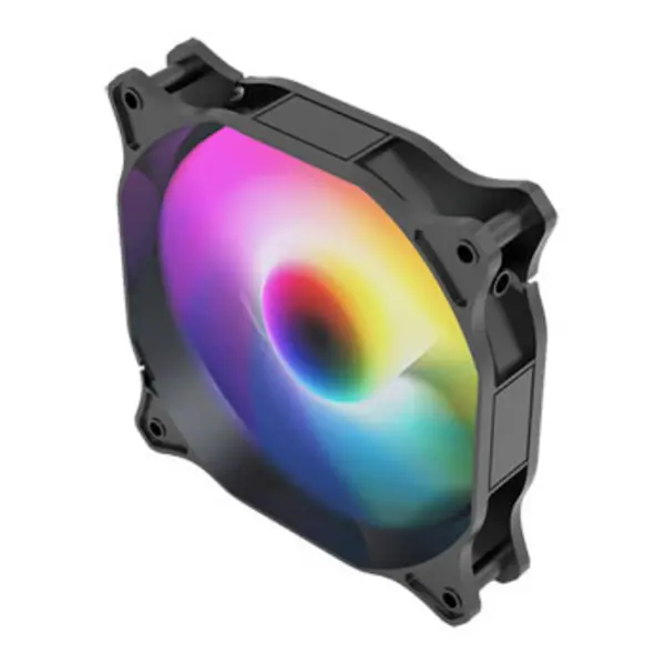 Image of Vida Pulsar 12cm ARGB Fan for Vida EOS & TEMPEST Cases 9 LEDs Hydraulic Bearing 1200 RPM 4-pin (Daisy Chain Header) Black