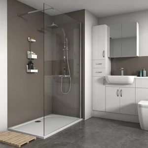 Image of Splashwall Matt Hessian 3 sided Shower Panel kit (L)1200mm (W)1200mm (T)4mm