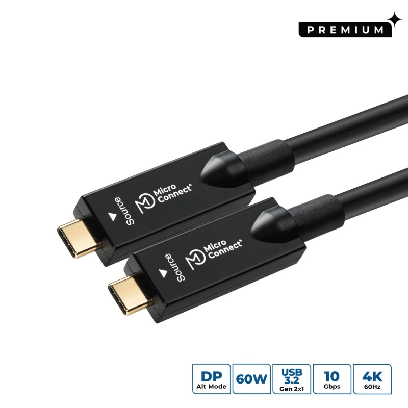 Image of Microconnect USB3.2CC12OP USB cable USB 3.2 Gen 2 (3.1 Gen 2) 12.5 m U