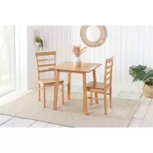Image of Birlea Stonesby Dining Set With 2 Upton Chairs