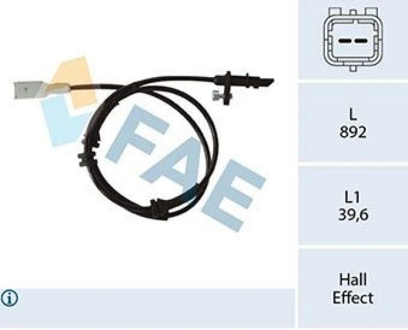 Image of FAE ABS sensor FAE 78321