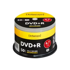 Image of Intenso 4111155 blank DVD 4.7 GB DVD+R 50 pc(s)