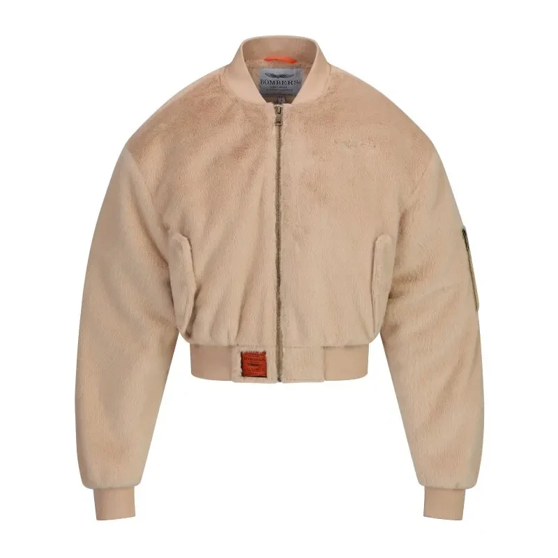 Image of Bombers Original Womens fleece Bombers Original Alaska Beige Female S