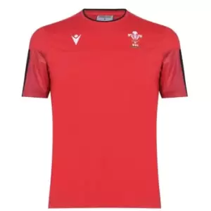 Macron Wales Travel T Shirt Mens - Red