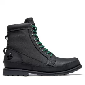 Image of Moto Guzzi X Timberland Original Leather 6" Boot For Men In Black Black, Size 10.5