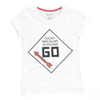 Image of Hasbro - Monopoly Go Mens XX-Large T-Shirt - White