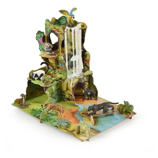 Papo Wild Animal Kingdom The Jungle Toy Playset, 3 Years Or Above, Multi-Colour (60112)