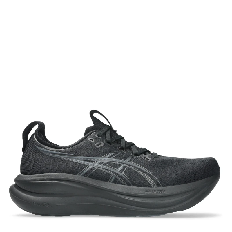Image of Asics Gel-Nimbus 28 Mens Running Shoes Black/Grey male 11 (46.5)