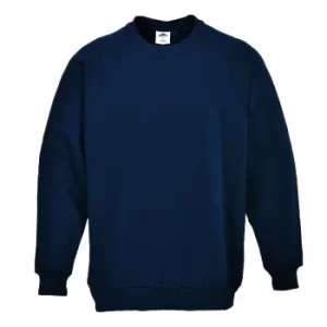 image of Portwest Mens Roma Sweatshirt Navy 2XL