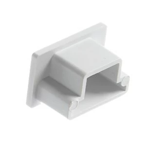 Image of MK White 25mm Trunking end cap