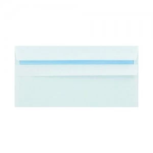 Image of Q-Connect DL Envelope Wallet Self Seal 80gsm White Pack of 250 KF07556