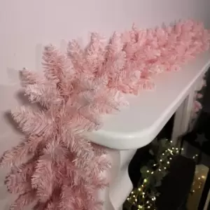 Image of 2.7m (9ft) Premier Rosewood Festive Christmas Garland in Pink