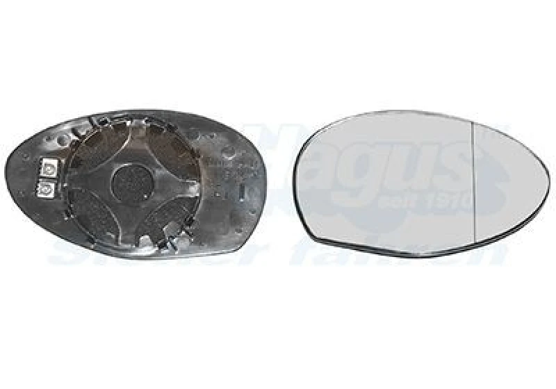 Image of VAN WEZEL Wing mirror glass VAN WEZEL 0147838