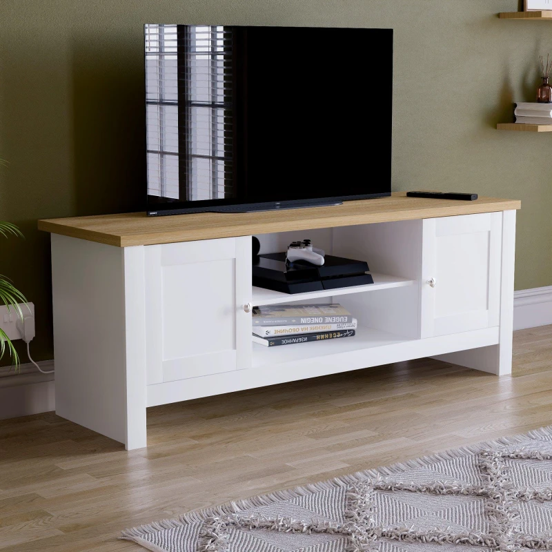 Image of Lassic Vida Designs Arlington 2 Door TV Unit White unisex 2 Door