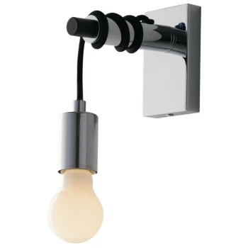 Image of Fan Europe Lighting - Fan Europe Admiral - Cable Wall Lamp, Chrome, Black, E27