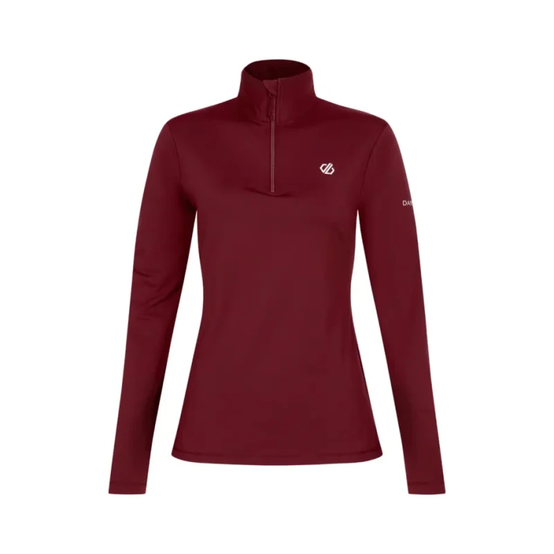 Image of Stretch 1/2 zip base layer For Her Dare 2B Lowline II Rouge Female 38