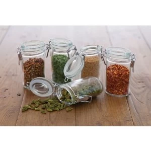 image of Kitchen Craft Mini Clip Top Glass Jar 100ml