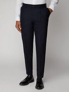 image of Ben Sherman Structure Suit Trousers - British Navy, Size 30, Men