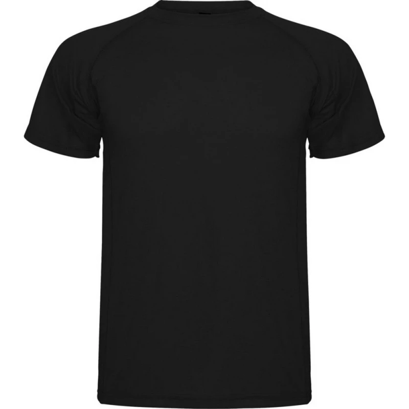Image of ROLY ROLY Men Montecarlo Short-Sleeved Sports T-Shirt in Black Size: Small Black S Male 5063527538130