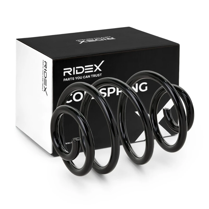 Image of RIDEX 188C0262 Coil spring Rear Axle, for vehicles with standard suspension Coil Spring (188)