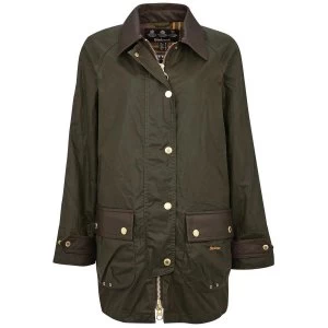 Image of Barbour Womens Winslet Wax Jacket Archive Olive/Classic 10