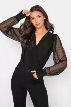 image of Tall Mesh Sleeve Bodysuit